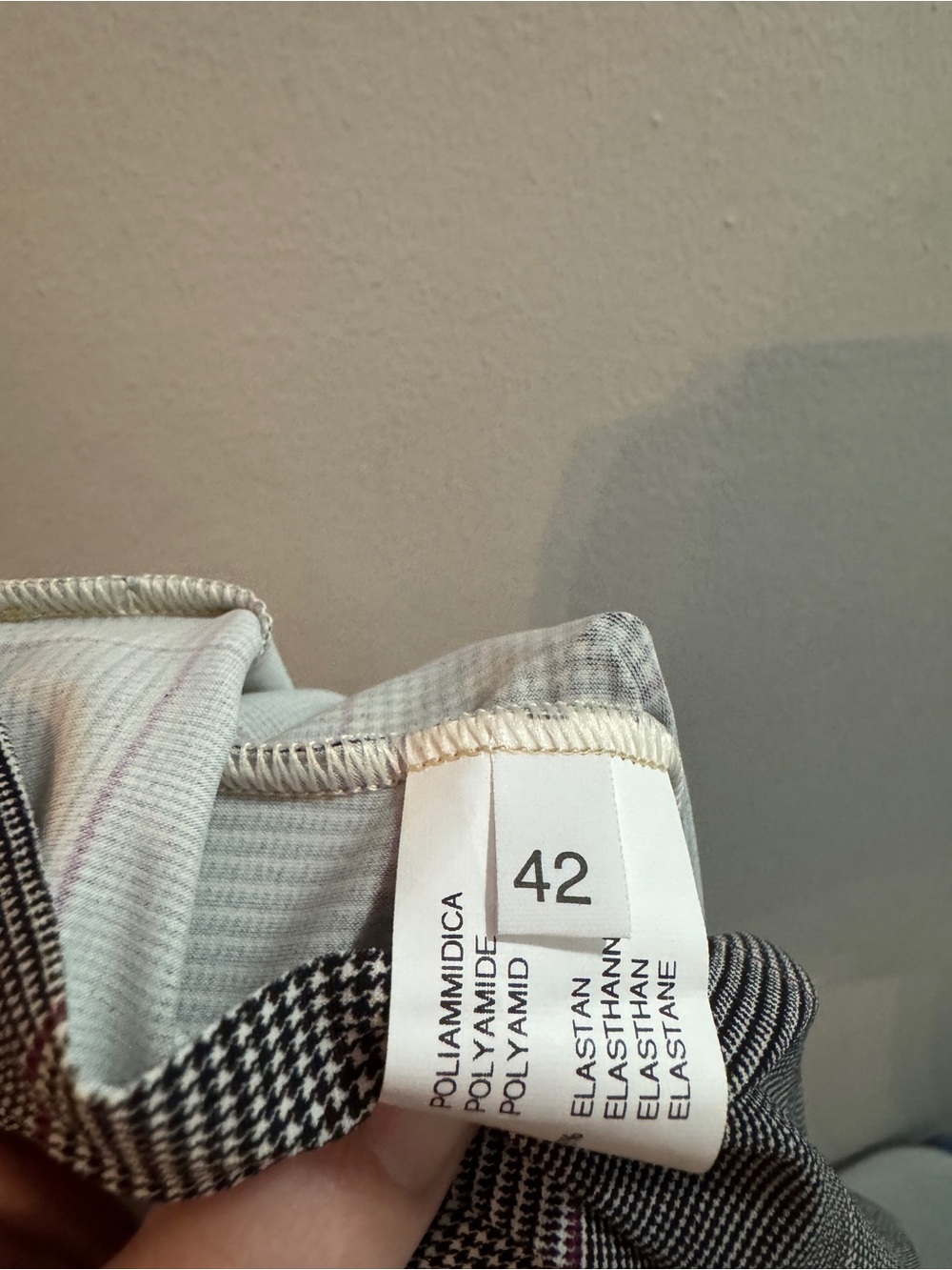 Chiara Boni Coschita Dress Grey Plaid Long Sleeve - Picture 5 of 5